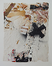 Kreuz, 2010, Mischtechnik auf Papier, 55 x 46
