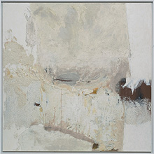 Körper auf Weiß, 2005, Mischtechnik auf Leinwand, 140 x 140