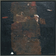 Grosses Braun, 2002, Mischtechnik auf Leinwand, 110 x 110