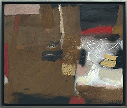 Sandbild I, 2006, Mischtechnik auf Leinwand, 60 x 50