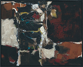 Kleine Durchbrüche, 2002, Mischtechnik auf Leinwand, 50 x 40