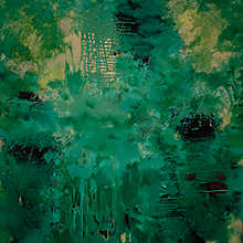 Das Wassernde Land, 2010, Mischtechnik auf Leinwand, 170 x 170