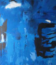 Blau I, 2014, Mischtechnik auf Leinwand, 190 x 170 cm