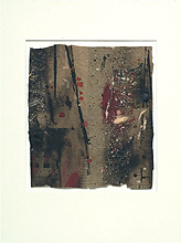 Strukturen II, 2006, Mischtechnik auf Papier, 46 x 40